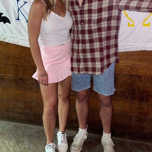 Lilly Pulitzer Faye Skort in Capri Coral Seersucker - Picture 11 of 12